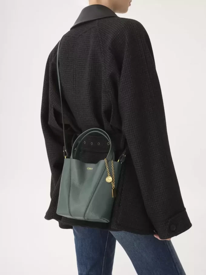 Mała torba typu tote Chloé Spin ze skóry licowej Mała torba typu tote Chloé Spin ze skóry licowej