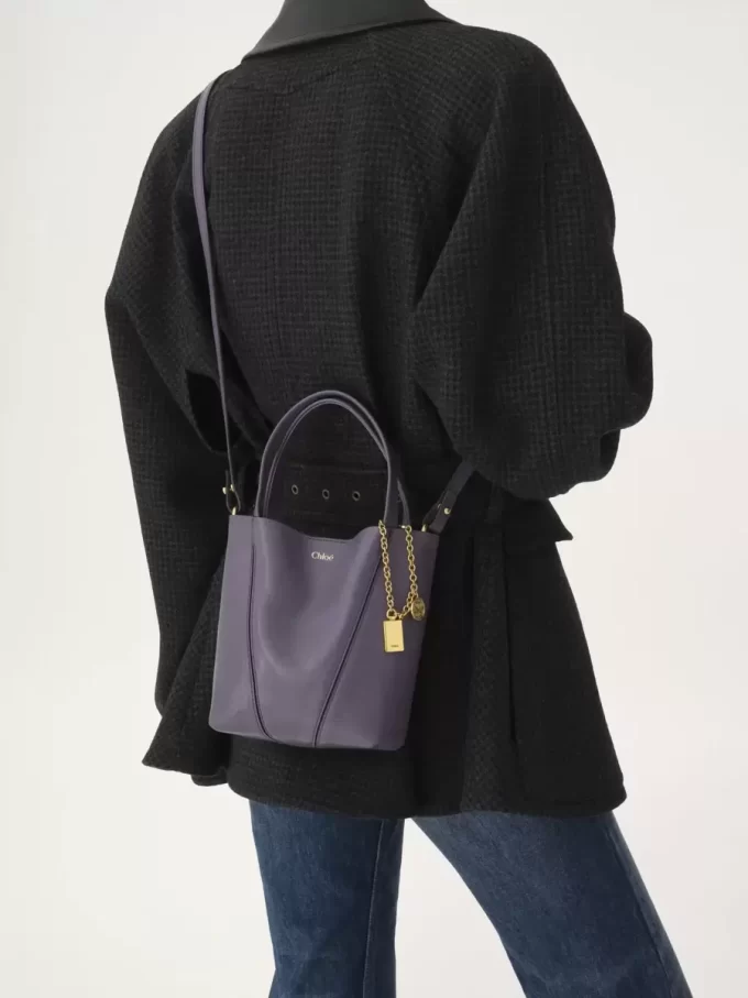 Mała torba typu tote Chloé Spin ze skóry licowej Mała torba typu tote Chloé Spin ze skóry licowej