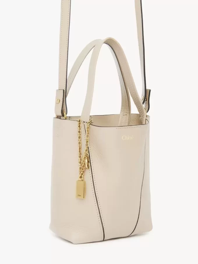 Mała torba typu tote Chloé Spin ze skóry licowej Mała torba typu tote Chloé Spin ze skóry licowej