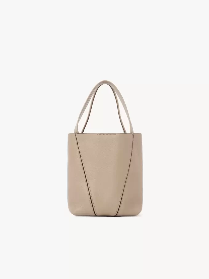 Mała torba typu tote Chloé Spin ze skóry licowej Mała torba typu tote Chloé Spin ze skóry licowej