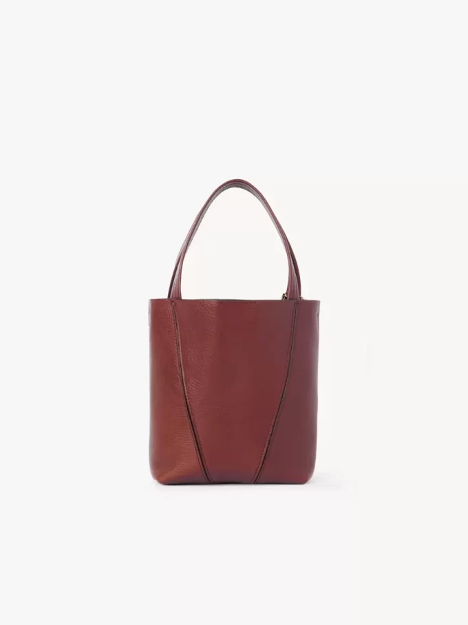 Mała torba typu tote Chloé Spin ze skóry licowej Mała torba typu tote Chloé Spin ze skóry licowej