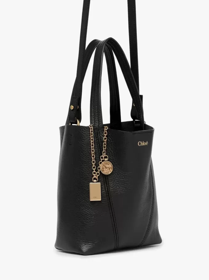 Mała torba typu tote Chloé Spin ze skóry licowej Mała torba typu tote Chloé Spin ze skóry licowej