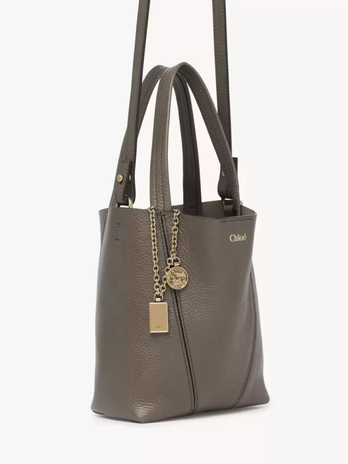 Mała torba typu tote Chloé Spin ze skóry licowej Mała torba typu tote Chloé Spin ze skóry licowej