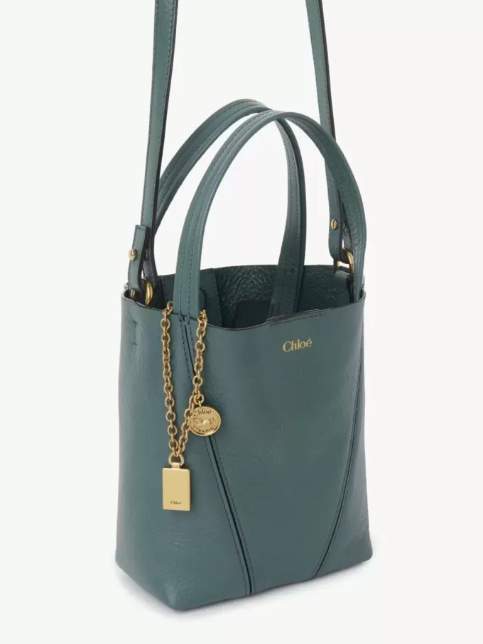 Mała torba typu tote Chloé Spin ze skóry licowej Mała torba typu tote Chloé Spin ze skóry licowej