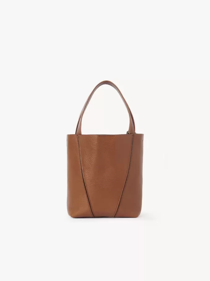 Mała torba typu tote Chloé Spin ze skóry licowej Mała torba typu tote Chloé Spin ze skóry licowej