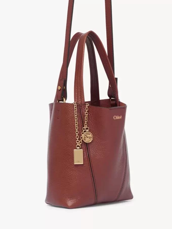 Mała torba typu tote Chloé Spin ze skóry licowej Mała torba typu tote Chloé Spin ze skóry licowej