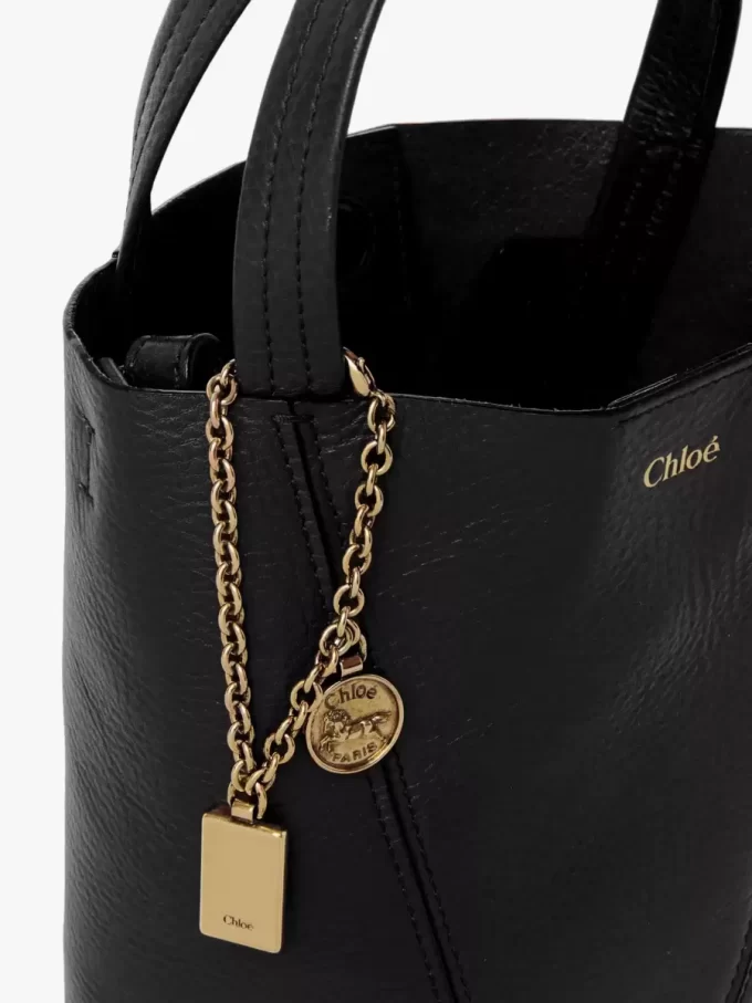 Mała torba typu tote Chloé Spin ze skóry licowej Mała torba typu tote Chloé Spin ze skóry licowej