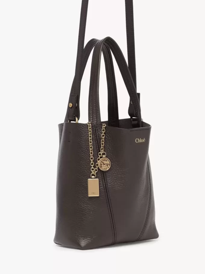 Mała torba typu tote Chloé Spin ze skóry licowej Mała torba typu tote Chloé Spin ze skóry licowej