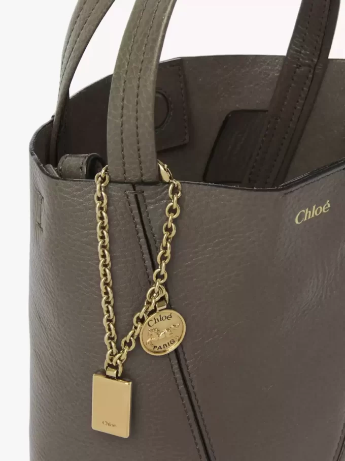Mała torba typu tote Chloé Spin ze skóry licowej Mała torba typu tote Chloé Spin ze skóry licowej