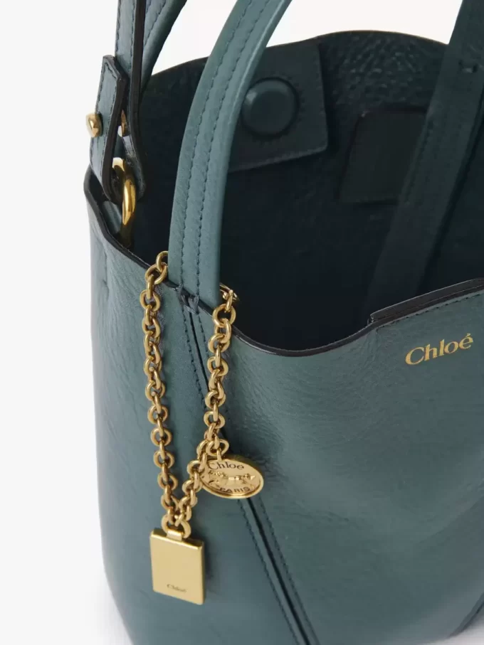 Mała torba typu tote Chloé Spin ze skóry licowej Mała torba typu tote Chloé Spin ze skóry licowej