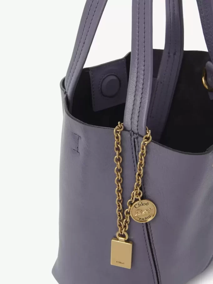 Mała torba typu tote Chloé Spin ze skóry licowej Mała torba typu tote Chloé Spin ze skóry licowej