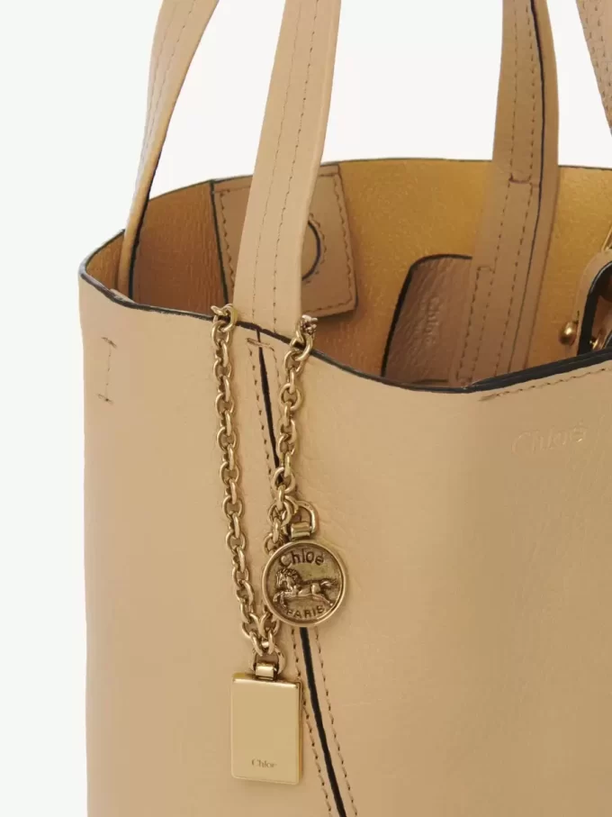 Mała torba typu tote Chloé Spin ze skóry licowej Mała torba typu tote Chloé Spin ze skóry licowej