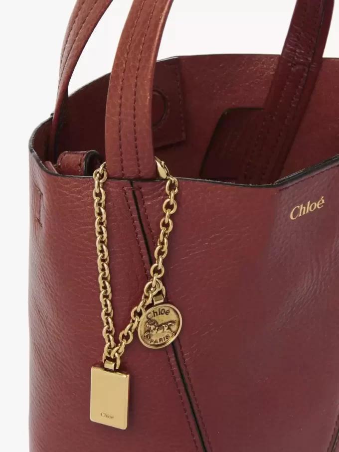 Mała torba typu tote Chloé Spin ze skóry licowej Mała torba typu tote Chloé Spin ze skóry licowej