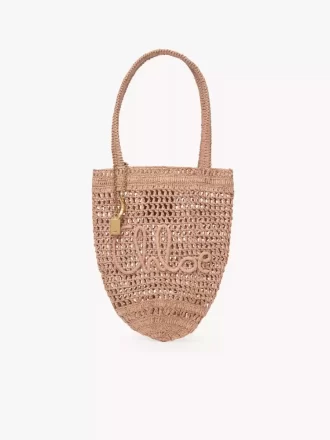Mała torba typu tote Summer Banana z rafii
