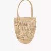 Mała torba typu tote Summer Banana z rafii Mała torba typu tote Summer Banana z rafii