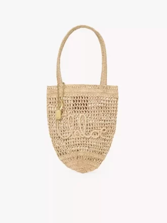 Mała torba typu tote Summer Banana z rafii