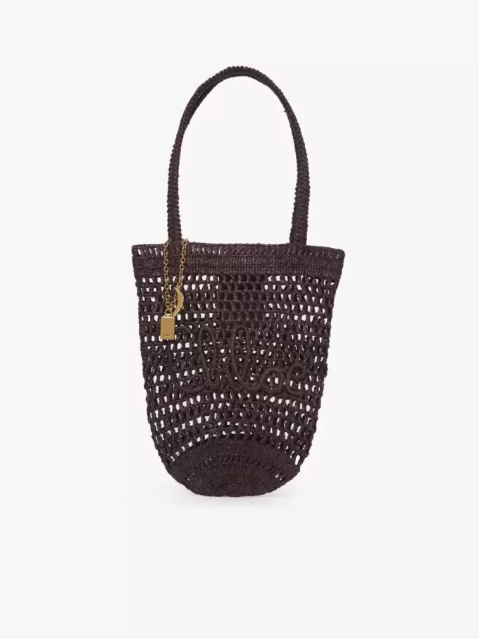 Mała torba typu tote Summer Banana z rafii Mała torba typu tote Summer Banana z rafii