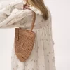 Mała torba typu tote Summer Banana z rafii Mała torba typu tote Summer Banana z rafii