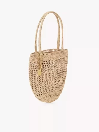 Mała torba typu tote Summer Banana z rafii
