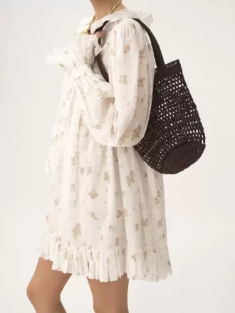 Mała torba typu tote Summer Banana z rafii