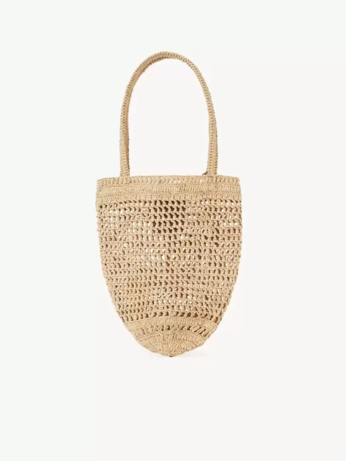 Mała torba typu tote Summer Banana z rafii Mała torba typu tote Summer Banana z rafii