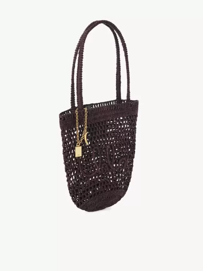 Mała torba typu tote Summer Banana z rafii Mała torba typu tote Summer Banana z rafii