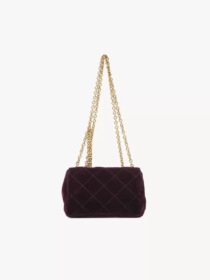 Mała torebka na ramię Chloé Heritage z aksamitu Mała torebka na ramię Chloé Heritage z aksamitu