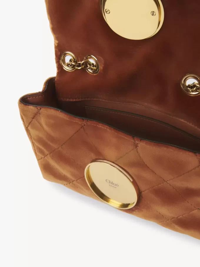 Mała torebka na ramię Chloé Heritage z aksamitu Mała torebka na ramię Chloé Heritage z aksamitu