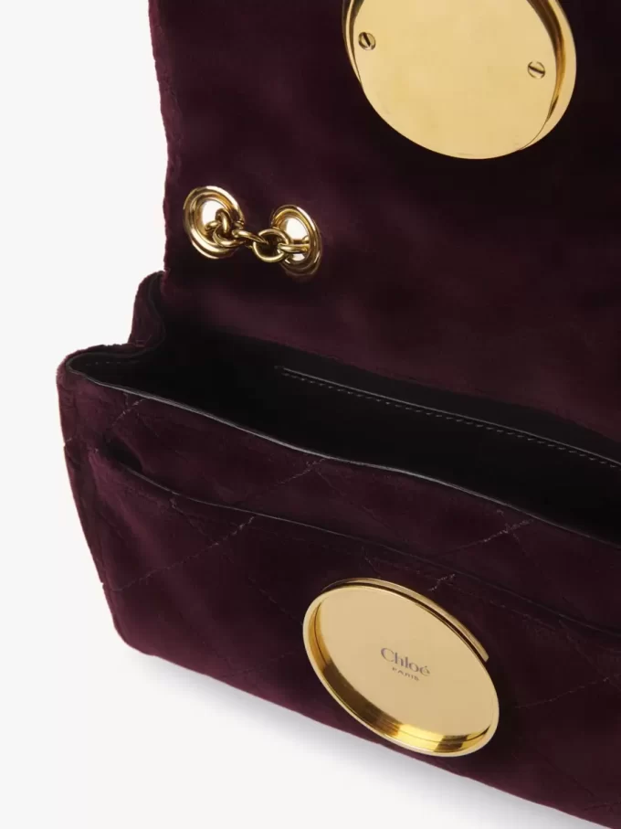 Mała torebka na ramię Chloé Heritage z aksamitu Mała torebka na ramię Chloé Heritage z aksamitu