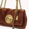 Mała torebka na ramię Chloé Heritage z aksamitu Mała torebka na ramię Chloé Heritage z aksamitu