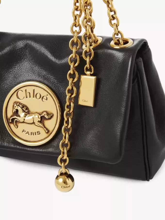 Mała torebka na ramię Chloé Heritage ze skóry licowej Mała torebka na ramię Chloé Heritage ze skóry licowej