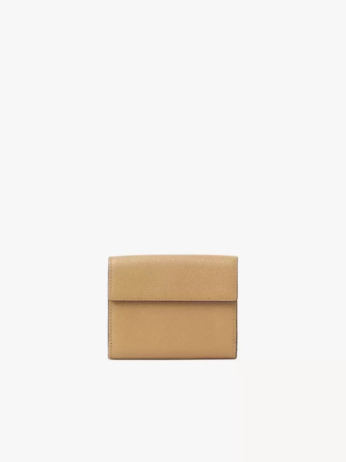 Mały portfel Chloé Charms w trzech składanych egzemplarzach ze skóry licowej Mały portfel Chloé Charms w trzech składanych egzemplarzach ze skóry licowej