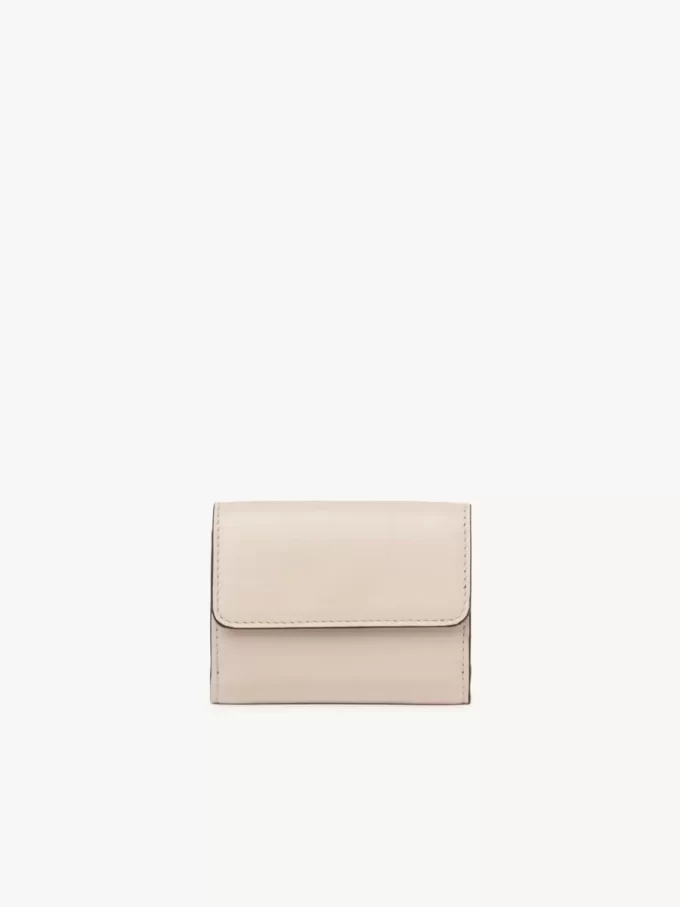 Mini Chloé Iconic tri-fold z błyszczącej skóry