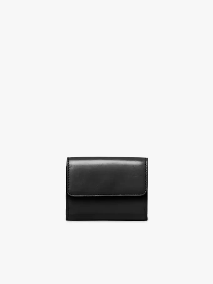Mini Chloé Iconic tri-fold z błyszczącej skóry