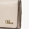 Mini Chloé Iconic tri-fold z błyszczącej skóry