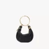 Mini torebka typu hobo z bransoletką ze skóry licowej Mini torebka typu hobo z bransoletką ze skóry licowej