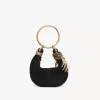 Mini torebka typu hobo z bransoletką ze skóry zamszowej Mini torebka typu hobo z bransoletką ze skóry zamszowej