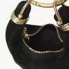 Mini torebka typu hobo z bransoletką ze skóry zamszowej Mini torebka typu hobo z bransoletką ze skóry zamszowej