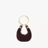 Mini torebka typu hobo z bransoletką ze skóry zamszowej Mini torebka typu hobo z bransoletką ze skóry zamszowej