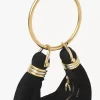 Mini torebka typu hobo z bransoletką ze skóry zamszowej Mini torebka typu hobo z bransoletką ze skóry zamszowej