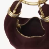 Mini torebka typu hobo z bransoletką ze skóry zamszowej Mini torebka typu hobo z bransoletką ze skóry zamszowej