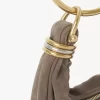 Mini torebka typu hobo z bransoletką ze skóry zamszowej Mini torebka typu hobo z bransoletką ze skóry zamszowej