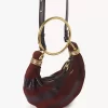 Mini torebka typu hobo z bransoletką ze skóry zamszowej i skóry węża Mini torebka typu hobo z bransoletką ze skóry zamszowej i skóry węża