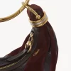 Mini torebka typu hobo z bransoletką ze skóry zamszowej i skóry węża Mini torebka typu hobo z bransoletką ze skóry zamszowej i skóry węża