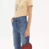 Płaska torebka Chloé Symbols Heart ze skóry licowej Płaska torebka Chloé Symbols Heart ze skóry licowej
