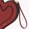 Płaska torebka Chloé Symbols Heart ze skóry licowej Płaska torebka Chloé Symbols Heart ze skóry licowej