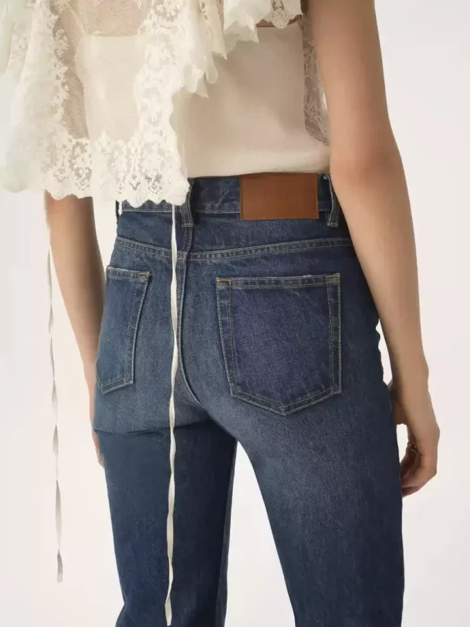 Proste jeansy z denimu Proste jeansy z denimu