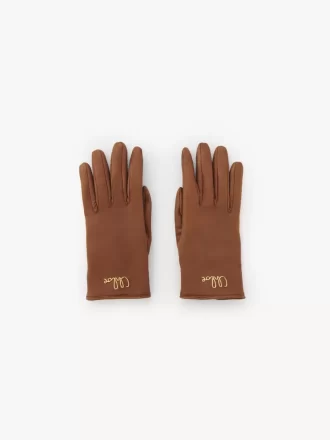 Rękawiczki Chloé Iconic ze skóry