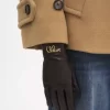 Rękawiczki Chloé Iconic ze skóry