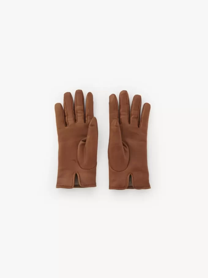 Rękawiczki Chloé Iconic ze skóry